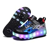 Skybird-UK LED Leuchtend Schuhe mit Rollen Ultraleicht Outdoor Sportschuhe Blinkschuhe Skateboardschuhe 7 Farbe Farbwechsel RÃ¤dern Gymnastik Sneaker fÃ¼r Junge MÃ¤dchen